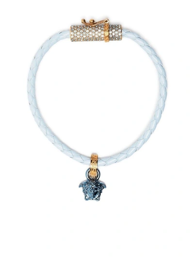 Shop Versace Bijoux In Ice Blue/gold