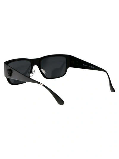 Shop Versace Sunglasses In 126187 Matte Black