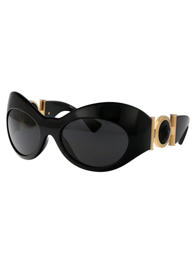 Shop Versace Sunglasses In Gb1/87 Black