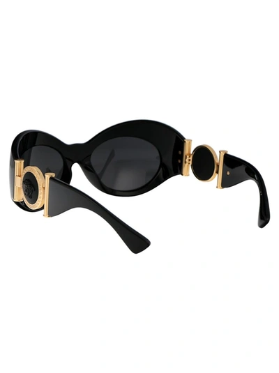 Versace Women's Injected Sunglasses In Gb1/87 Black
