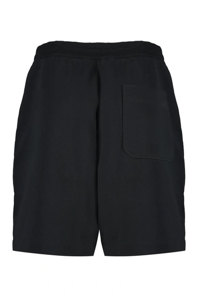 Shop Y-3 Adidas Fleece Shorts In Black