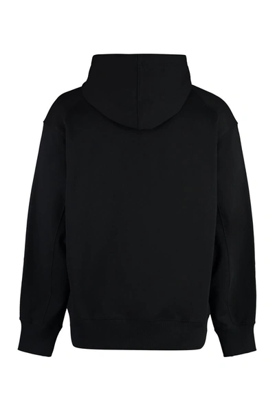 Shop Y-3 Adidas Hooded Sweatshirt In Black