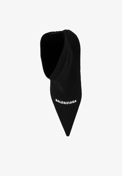 Shop Balenciaga 90 Logo-detailed Sock Boots In Black