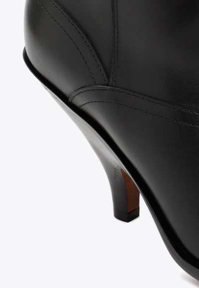 Bally 95 Cowboy Leather Boots In Black