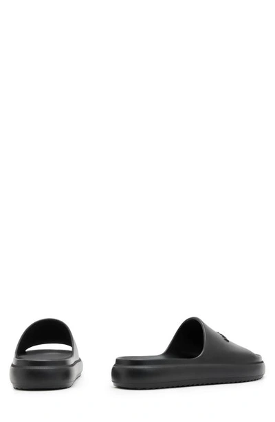 Allsaints Dune Slip On Logo Slides In Black