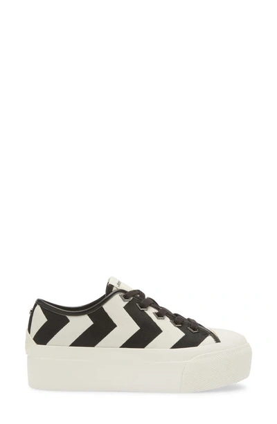 Shop Jimmy Choo Palma Maxi Platform Sneaker In White/ Black