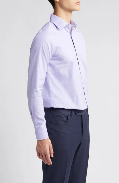 Shop Canali Impeccabile Regular Fit Fancy Dress Shirt In Pink