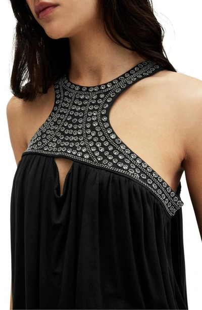 Shop Allsaints Arizona Embroidered Top In Black