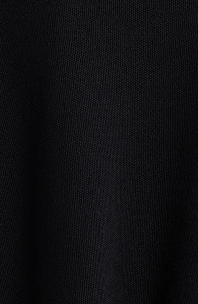 Shop Eileen Fisher Jewel Neck Linen & Cotton Knit Top In Black