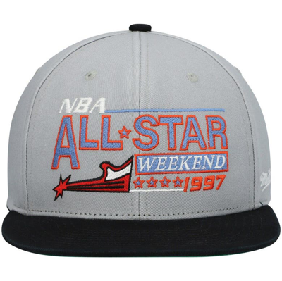 Shop Mitchell & Ness Gray 1997 Nba All-star Game Hardwood Classics Wordmark Snapback Hat