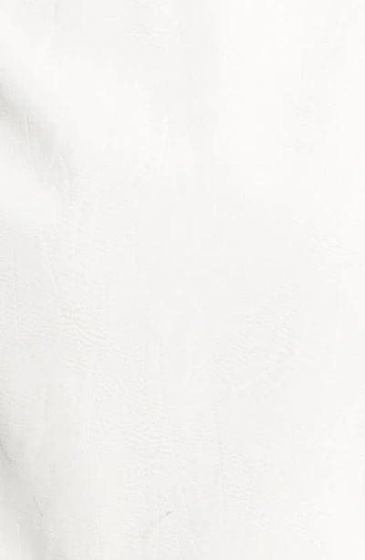 Shop Cinq À Sept Ciara Topstitch Detail Skirt In White/ Navy