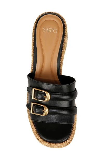 Shop Sarto By Franco Sarto Torino Wedge Platform Slide Sandal In Black