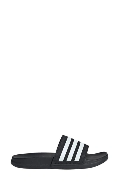 Adidas Originals Adidas Boys' Big Kids' Adilette Slide Sandals In Black/ White/ Black