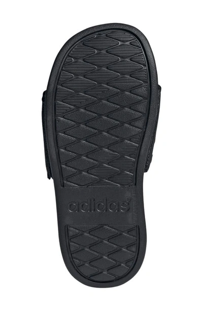 Shop Adidas Originals Adilette Comfort Slide Sandal In Black/ White/ Black