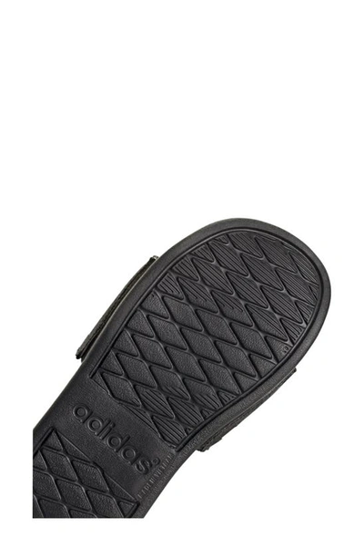 Shop Adidas Originals Adilette Comfort Slide Sandal In Black/ White/ Black