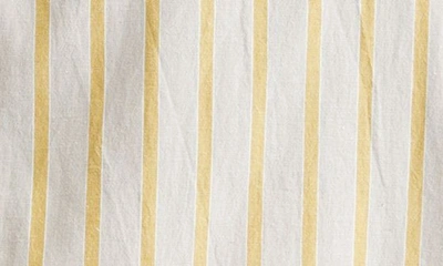 Shop Brunello Cucinelli Stripe Blazer In C003 Beige/ Yellow