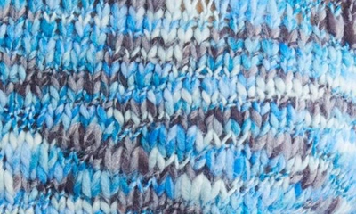 Shop Vero Moda Maddi Marled Puff Sleeve Sweater In Mazarine Blue Detail
