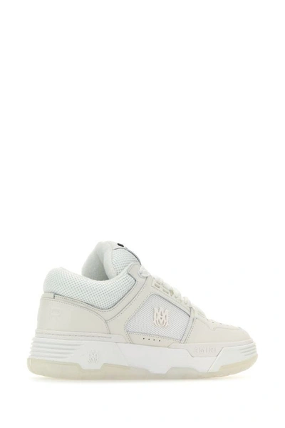 Shop Amiri Man White Leather And Fabric Ma-1 Sneakers