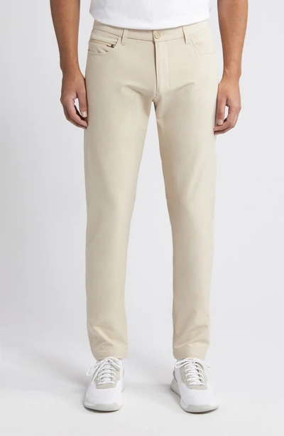 Shop Hugo Boss Boss Slim Fit Pants In Medium Beige