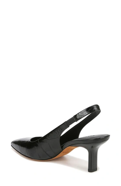 Shop Vince Patrice Pointed Toe Slingback Pump In Black