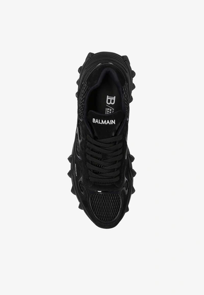 Shop Balmain B-east Low-top Sneakers In Black