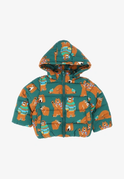 Shop Stella Mccartney Baby Boys Bear-print Puffer Jacket In Multicolor