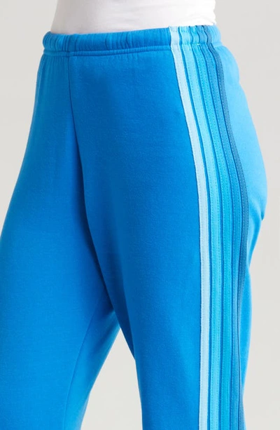 Aviator Nation Stripe Sweatpants In Ocean Blue