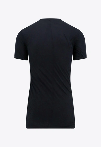 Shop Rick Owens Basic Crewneck T-shirt In Black