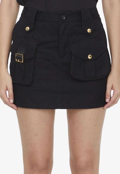 Shop Dolce & Gabbana Cargo Mini Skirt In Black