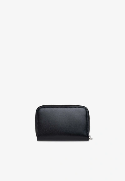 Shop Saint Laurent Cassandre Zipped Wallet In Black