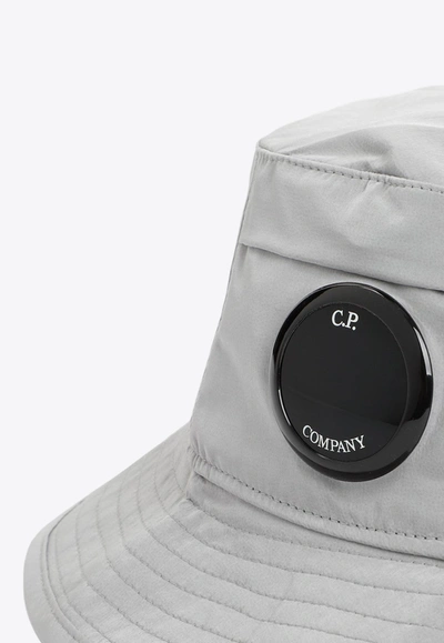 Shop C.p. Company Chrome-r Bucket Hat In Gray