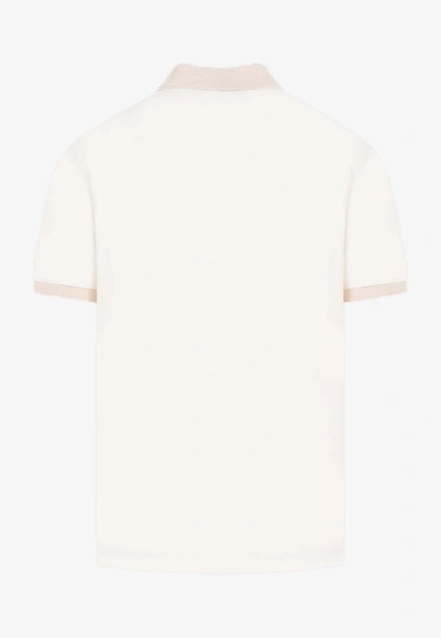 Shop Brioni Classic Polo T-shirt In Cream
