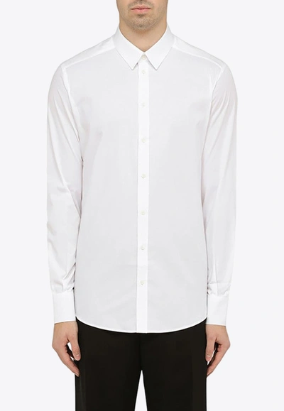 Shop Dolce & Gabbana Classic Poplin Shirt In White