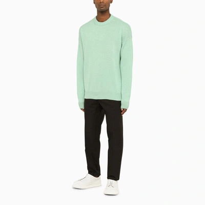 Shop Jil Sander Crewneck Cashmere Sweater In Mint