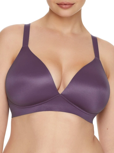Shop Bali Women's Comfort Revolution Soft Touch Perfect Wire-free Bra In Purple