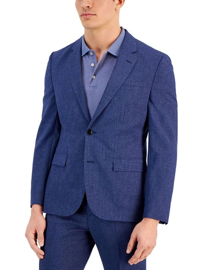 Shop Hugo Mens Modern Fit Superflex Suit Jacket In Blue