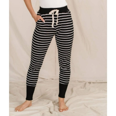 Shop Ampersand Ave Striped Jogger In Black In White