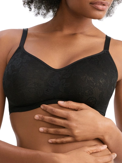 Shop Tc Fine Intimates Women's Shape Of U Seamless Lace Bra In Black