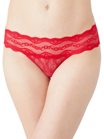 Shop B.tempt'd By Wacoal B. Tempt'd By Wacoal Women's Lace Kiss Bikini In Red