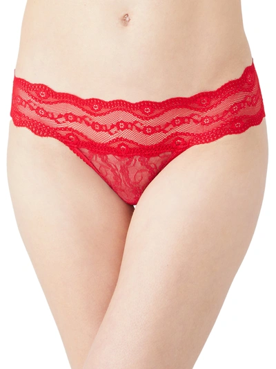 B.tempt'd By Wacoal B. Tempt'd By Wacoal Women's Lace Kiss Bikini In Red