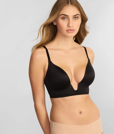 Shop Dominique Women's Uma U-plunge Convertible Strapless Bra In Black