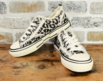Shop Very G Dako Fashion Sneakers In Leopard In White