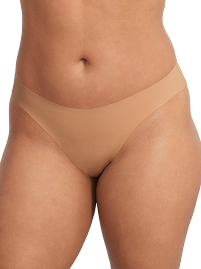 Shop Bare Women's The Easy Everyday No Show V-kini In Beige
