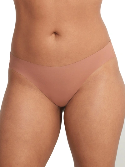 Shop Bare Women's The Easy Everyday No Show V-kini In Pink