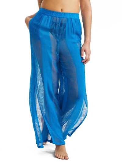 Shop Sunsets Women's Breezy Beach Pants Cover-up In Blue