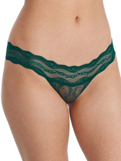 Shop B.tempt'd By Wacoal B. Tempt'd By Wacoal Women's Lace Kiss Bikini In Green
