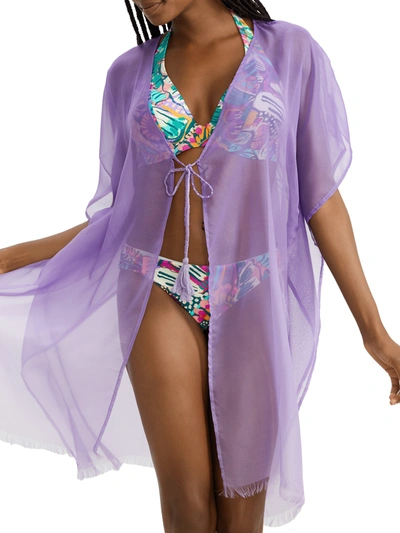 Shop Sunsets Women's Maldives Tunic Cover-up In Purple