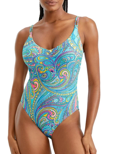 Shop Sunsets Women's Paisley Pop Veronica One-piece In Multi