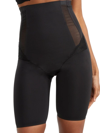 Shop Va Bien Women's Enchante Firm Control High-waist Thigh Shaper In Black