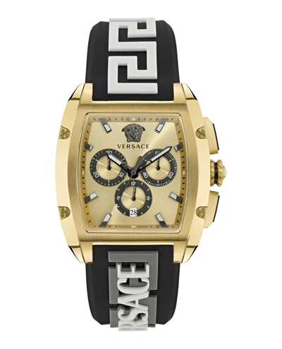 Versace Dominus Chronograph Watch In Gold